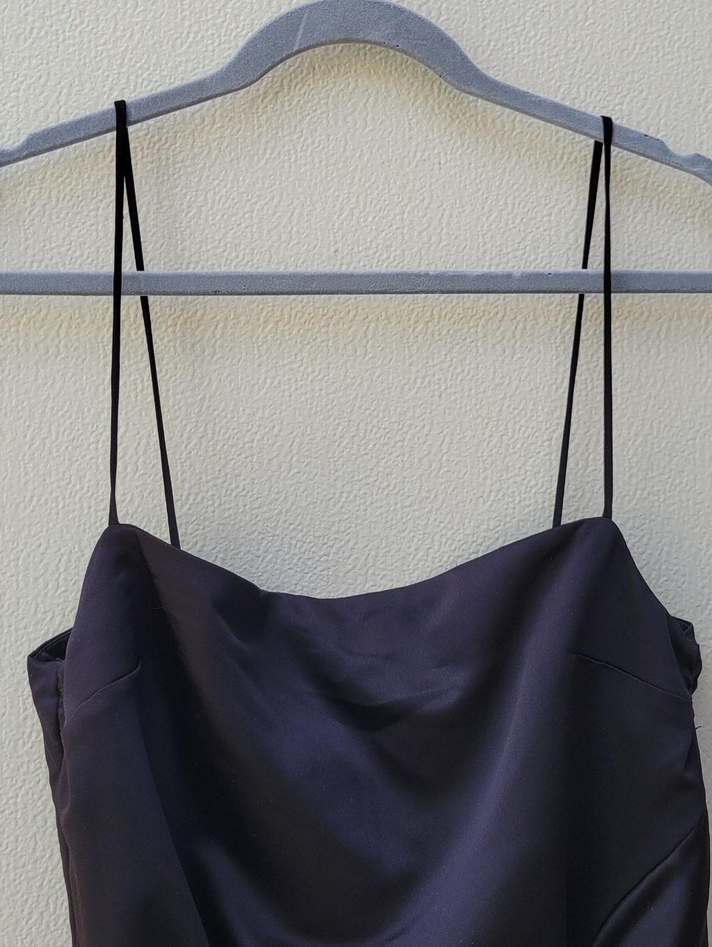 Topshop Satin Slip Dress in Deep Purple Women Mini Size 8. - Picture 3 of 11